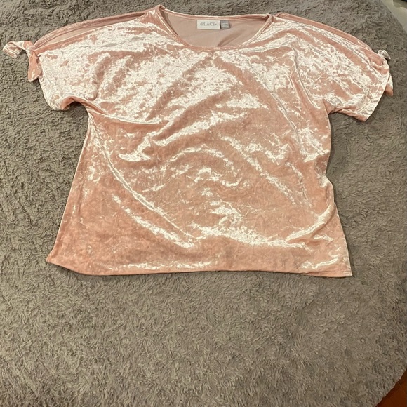 Justice Pink Velvet top size 16 girls NWOT - Picture 2 of 3
